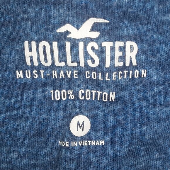 Mens Hollister Must Have Collection. Medium Bright and Light Blue Mix - Picture 4 of 4